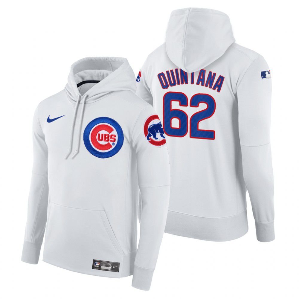 Men Chicago Cubs #62 Quiniana white home hoodie 2021 MLB Nike Jerseys->chicago cubs->MLB Jersey